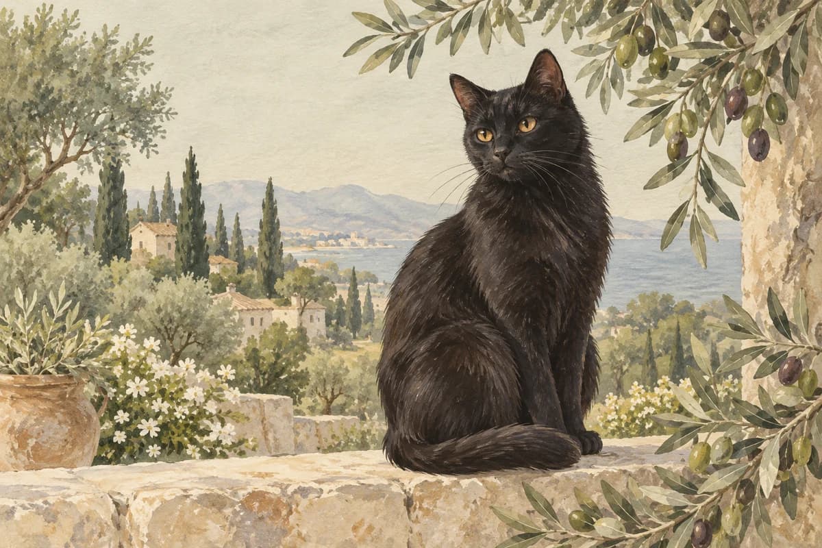 Zeytin için temsili hayvan illüstrasyonu